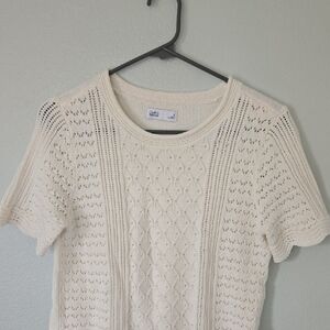 Croft & Barrow | Cream Knit Sweater Size Small